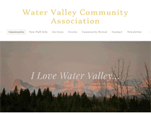 Tablet Screenshot of ilovewatervalley.com